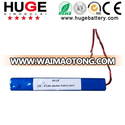 12V 8*Lr6 AA Alkaline Battery Pack (LR6)