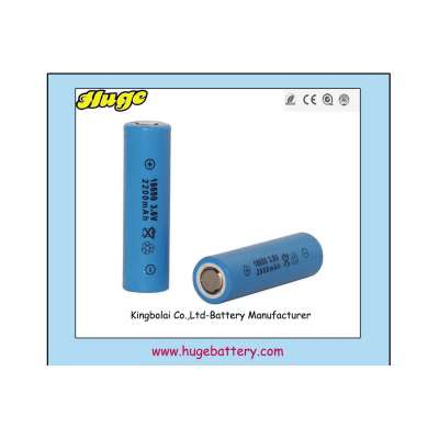 rechargeable Lithium Cylindrical Battery power( 18650 2700mAh) for LED lights